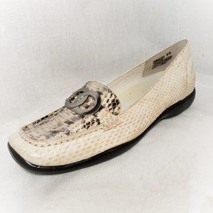 Bellini White Snakeskin Loafer 8